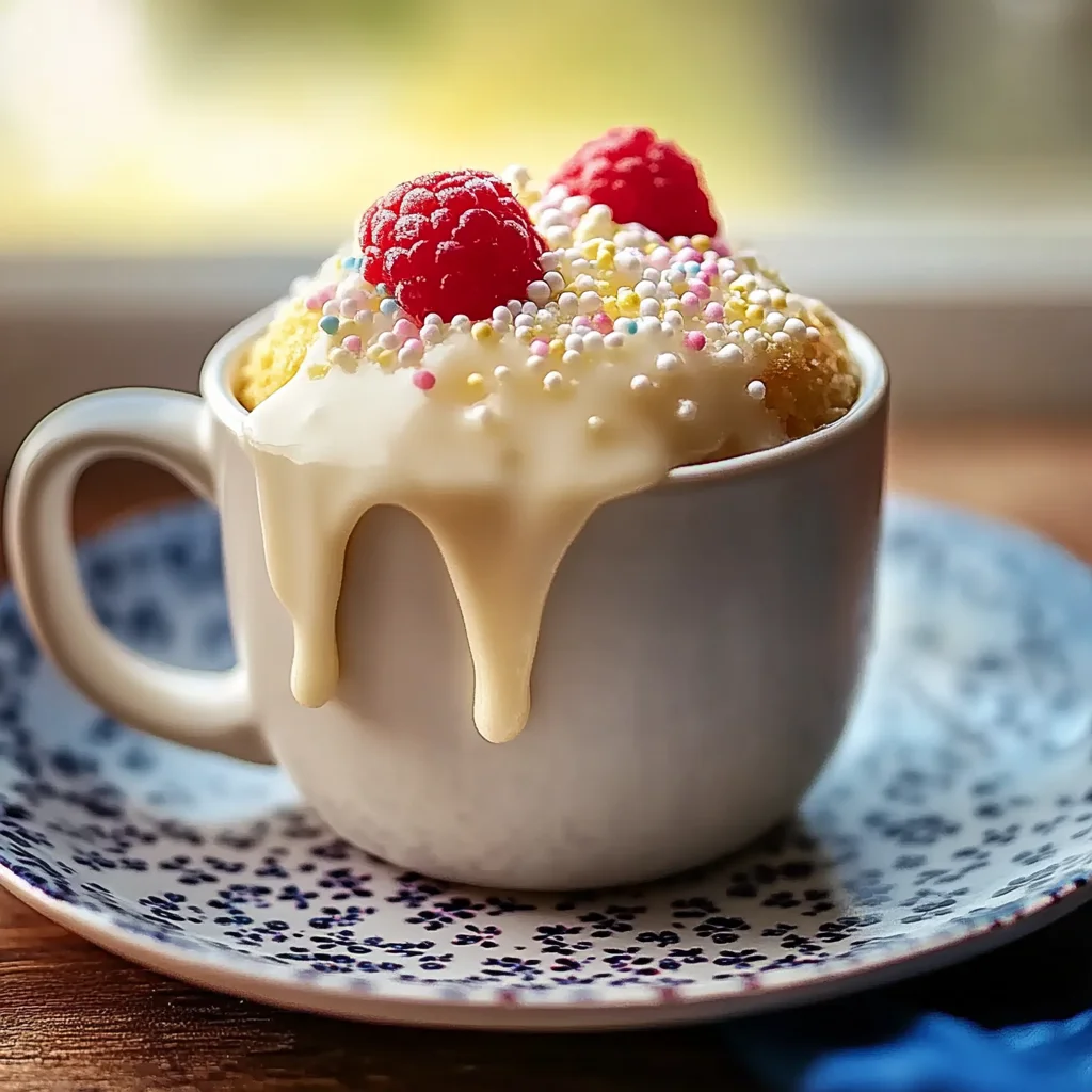 Quick and Easy Vanilla Mug Cake in Just 1 Minute