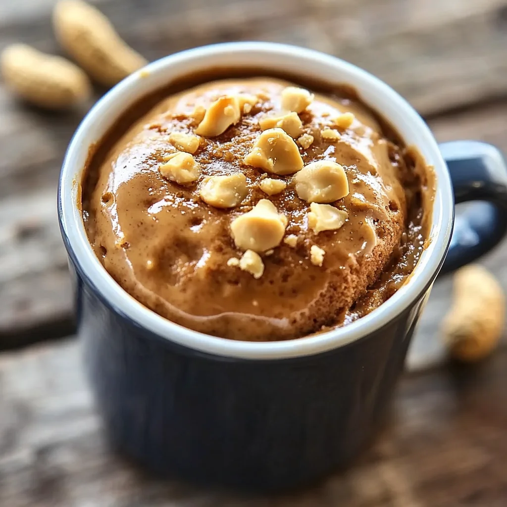 Quick and Easy Peanut Butter Mug Cake Recipe