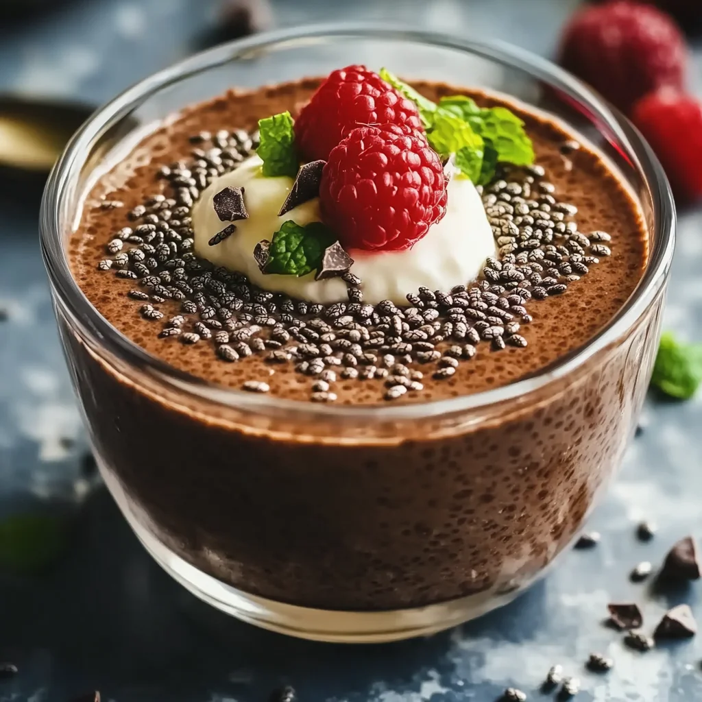 High Protein Chocolate Chia Seed Pudding Recipe