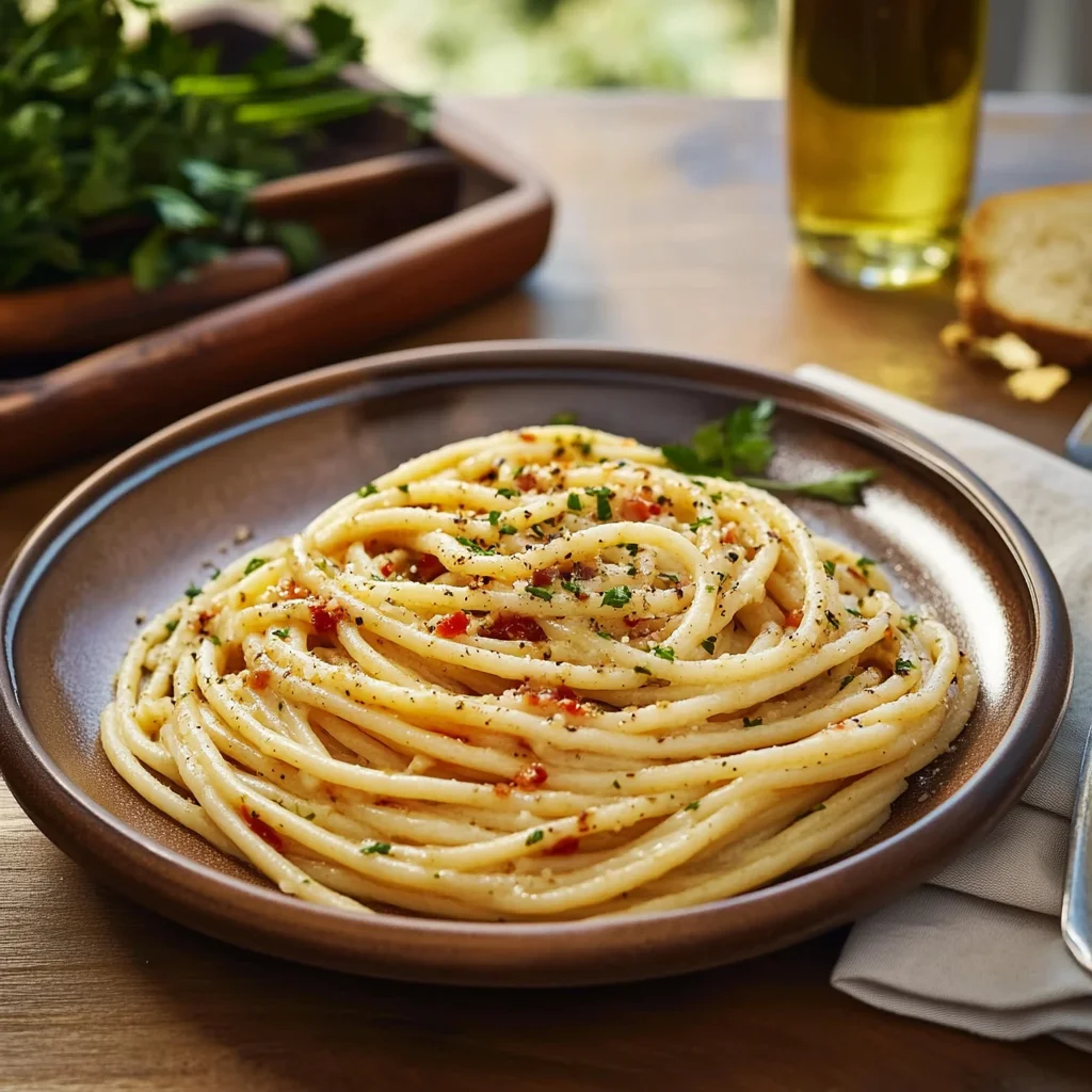 Garlic Butter Bucatini