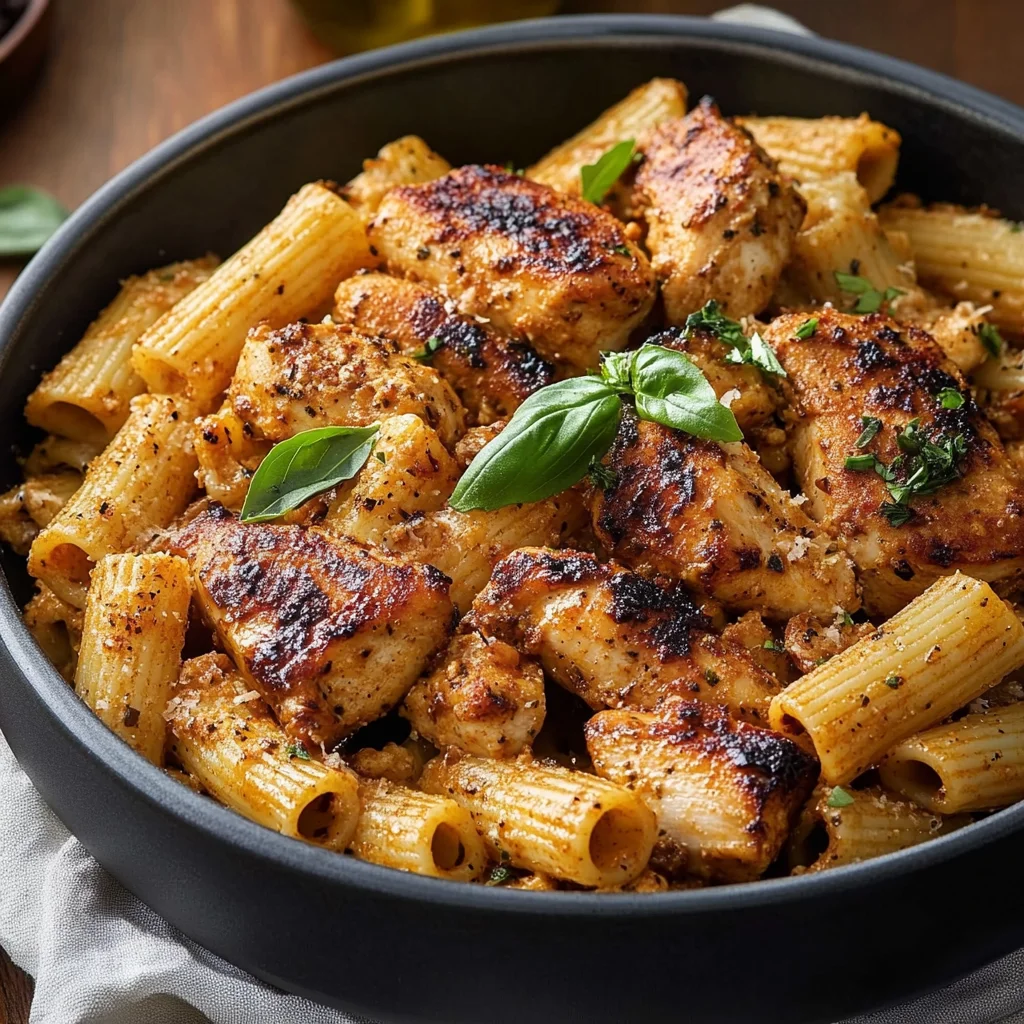 Delicious Blackened Chicken Rigatoni Recipe