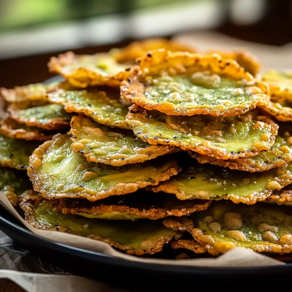 Crunchy Baked Avocado Chips Recipe