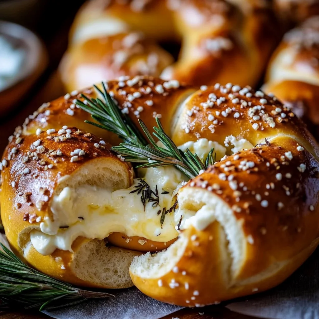 Soft Mozzarella Stuffed Pretzels Recipe