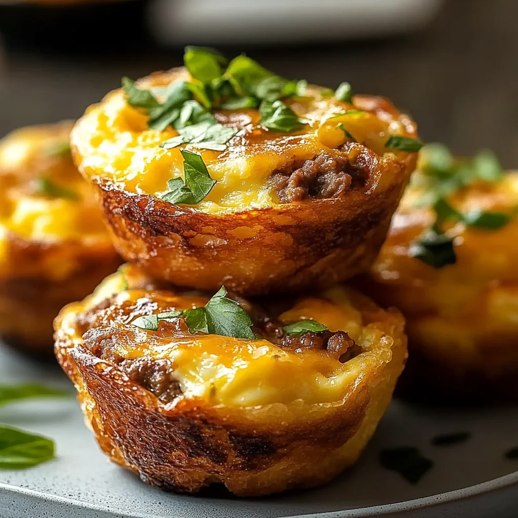 Delicious Beef & Cheese Egg Muffins Recipe