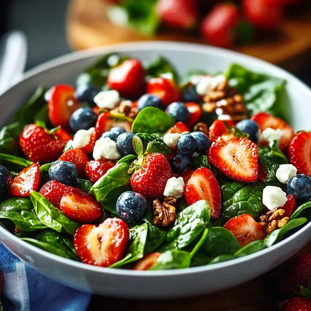 Fresh and Easy Strawberry Spinach Salad Recipe