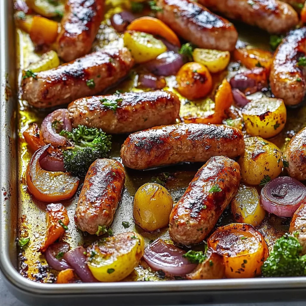Sheet Pan Chicken Sausage