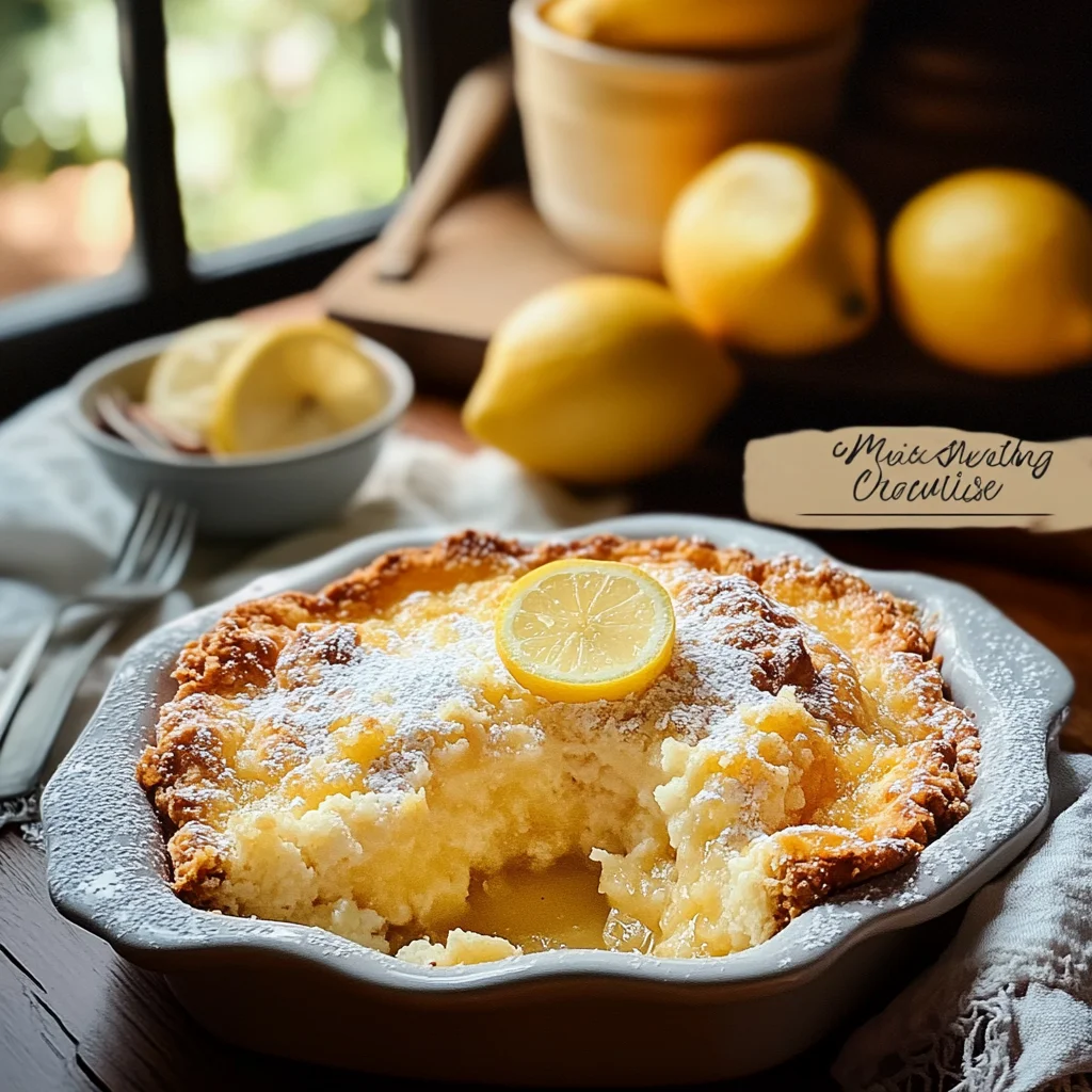 Magic Lemon Cobbler