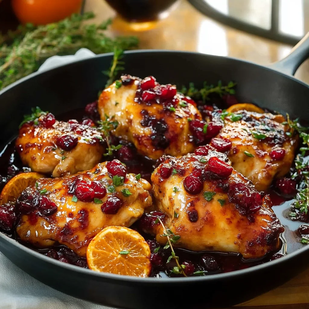 Delicious Cranberry Orange Chicken Recipe