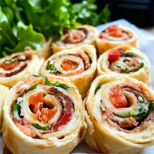 Easy BLT Pinwheels: Bacon, Lettuce, Tomato… in a Wrap!