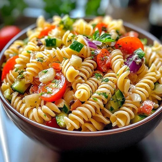 Pasta Salad with Italian Dressing: Fresh, Zesty, and Perfect for Every Occasion