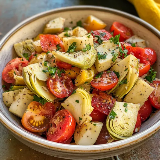 Tuscan Artichoke Tomato Salad: Your Mediterranean Mood Boost in a Bowl