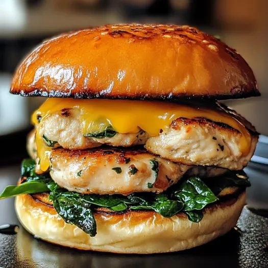 Cheddar Spinach Chicken Burgers: Healthy-ish Never Tasted So Good