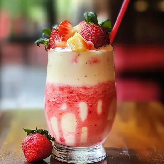 Strawberry Colada Smoothie: Your Tropical Escape in a Glass