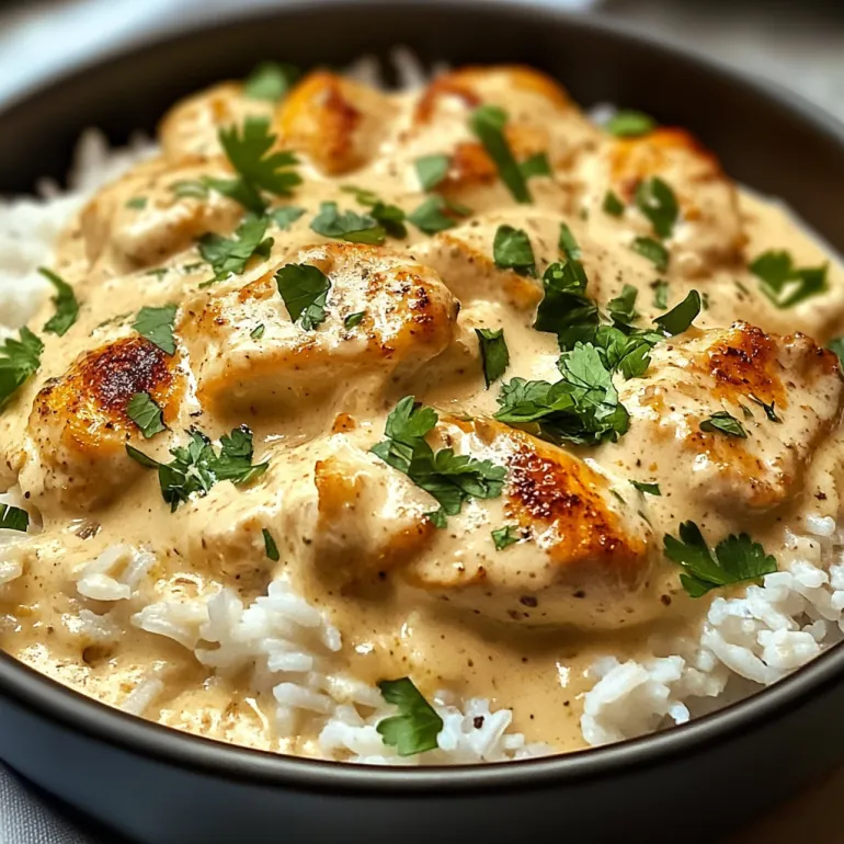 Creamy Smothered Chicken and Rice: Comfort in a Skillet