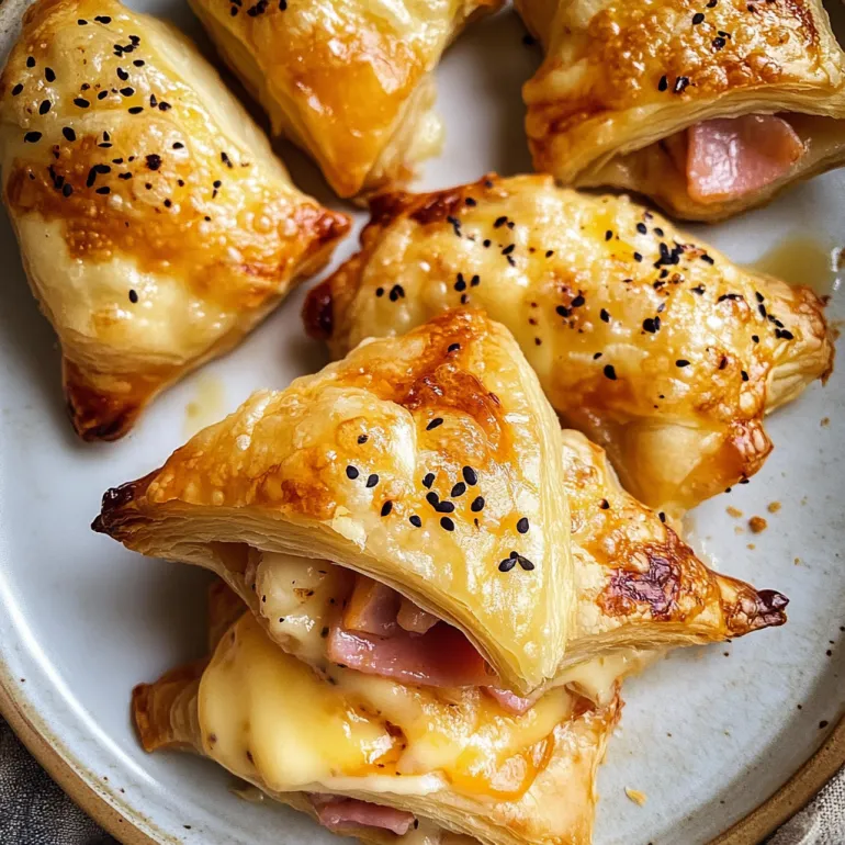 Ham and Cheese Puff Pastry Bundles: Flaky, Savory Perfection