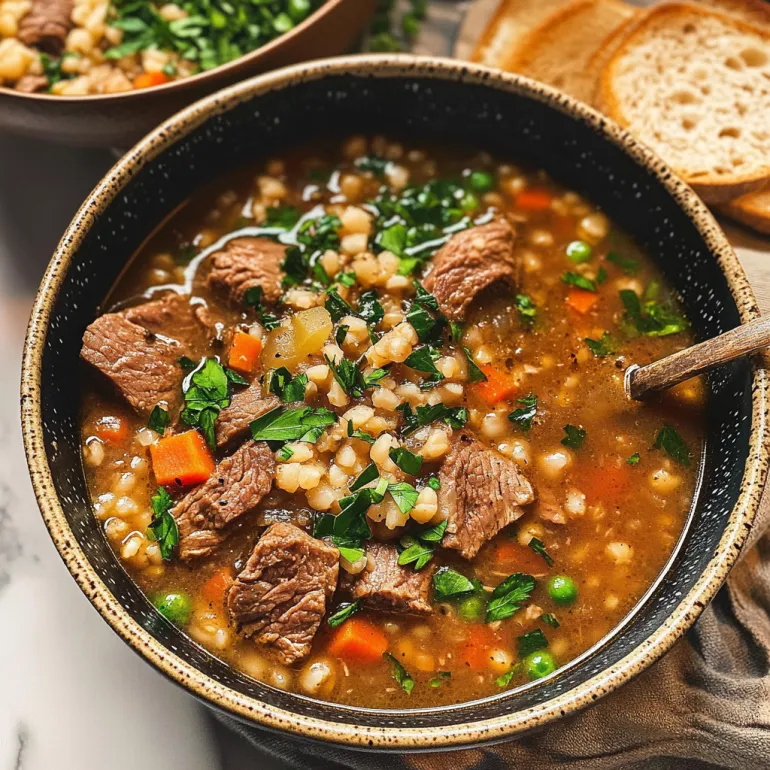 Beef and Barley Soup: A Hearty, Cozy Meal