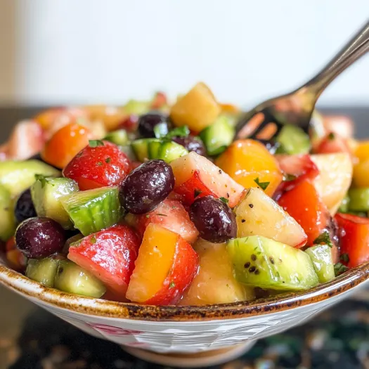 Summer Fruit Salad with Delicious Dressing
