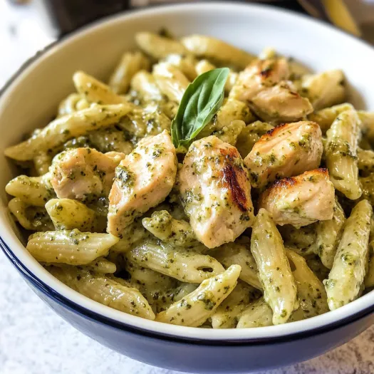 Creamy Chicken Pesto Pasta