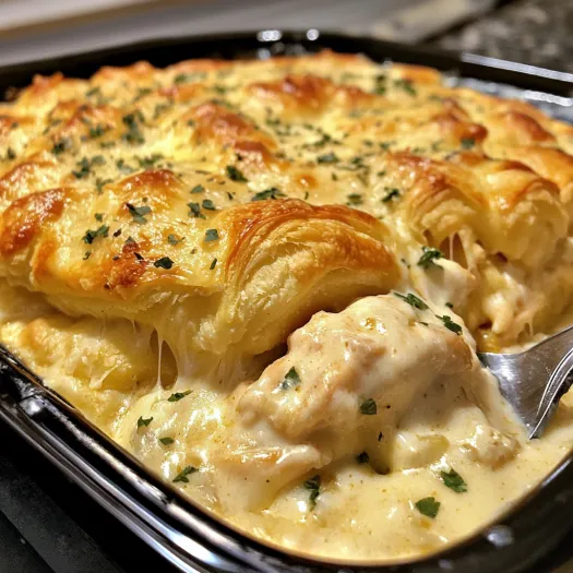 Cheesy Chicken Crescent Bake