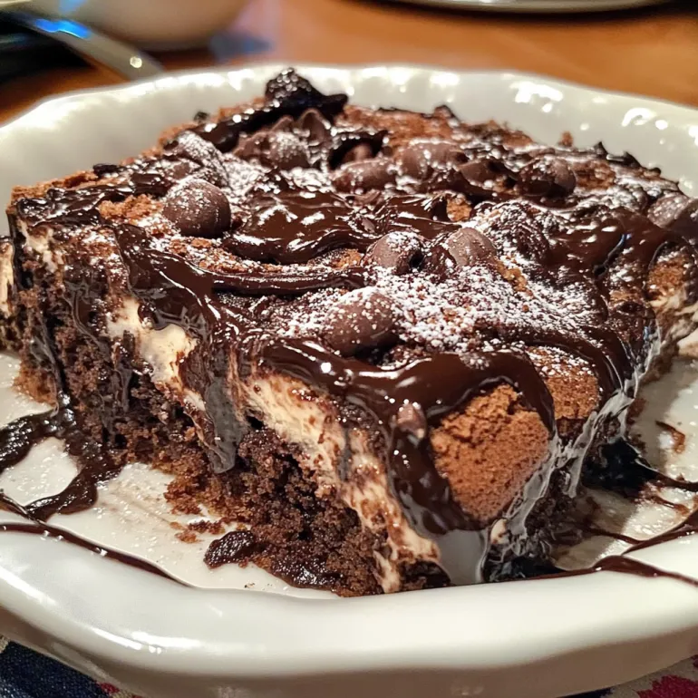 Old-Fashioned Hot Fudge Sundae Cake