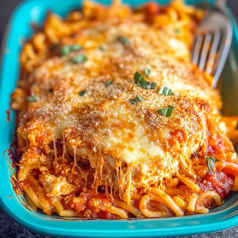 Chicken Parmesan Pasta Casserole: Cozy Meets Cheesy in One Pan