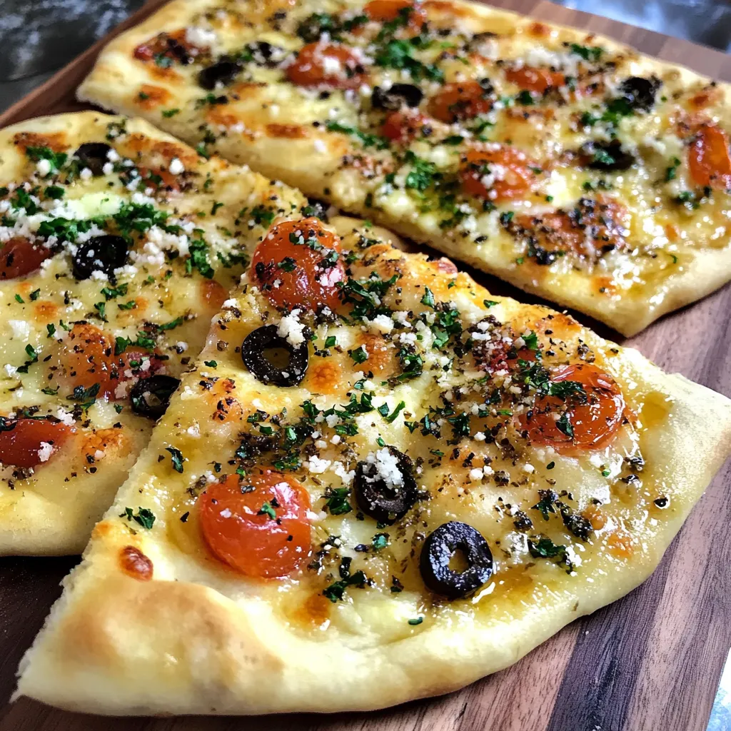 Homemade Mediterranean Flatbread: A Flavor Bomb in Every Bite