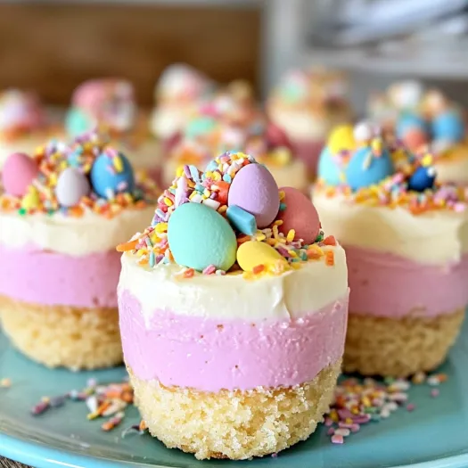 Easter No-Bake Mini Cheesecakes: Your Springtime Sweet Treat