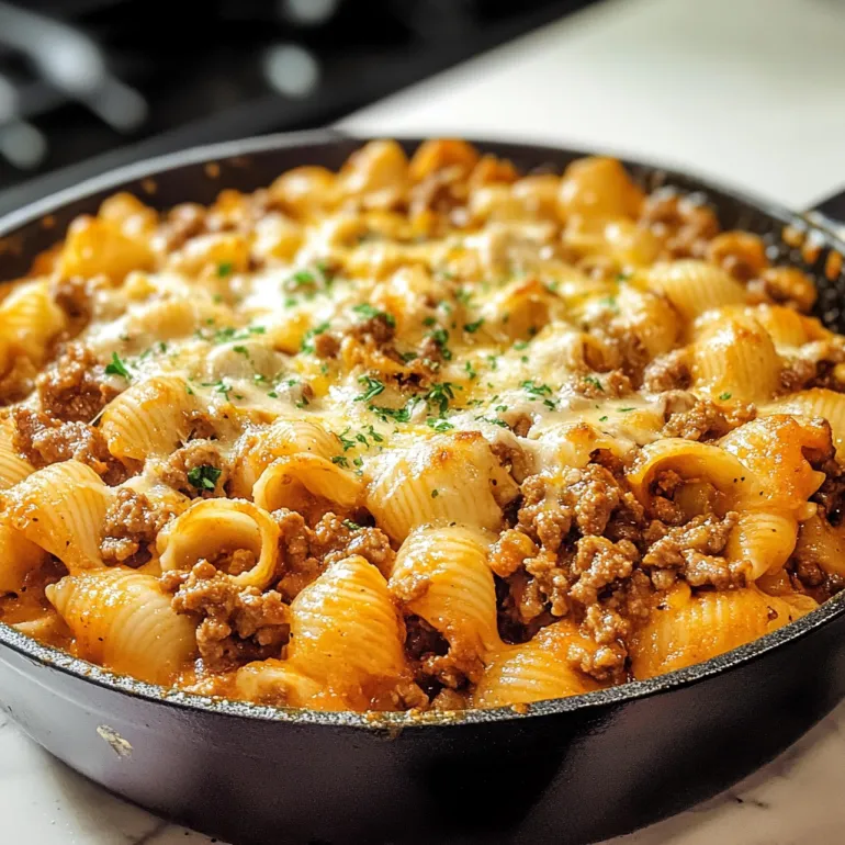 One Pot Cheesy Beef and Shells: Your New Weeknight Hero