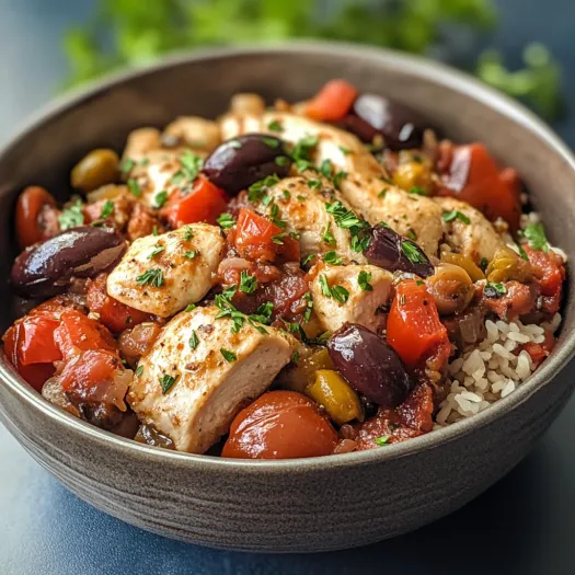 Slow Cooker Mediterranean Chicken – Easy & Flavorful