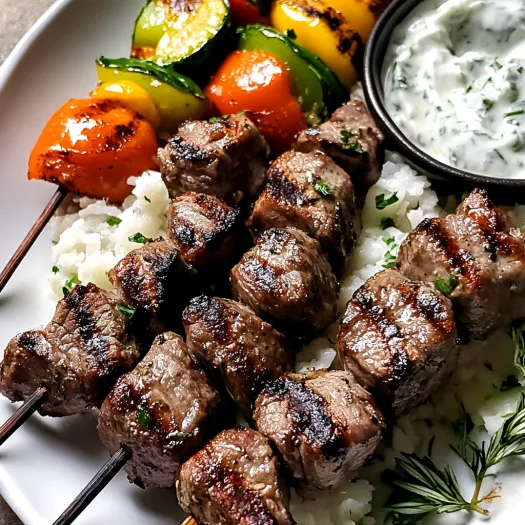 Grilled Lamb Skewers with Tzatziki Sauce: Like a Greek Vacation on a Stick