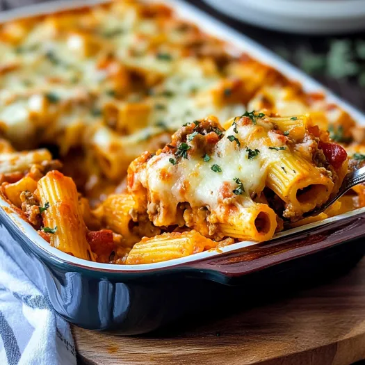Baked Rigatoni Pasta Recipe