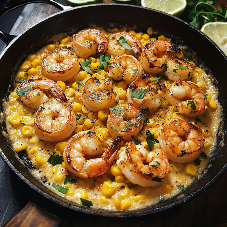 Shrimp and Creamed Corn (30 Minutes, One-Pan)