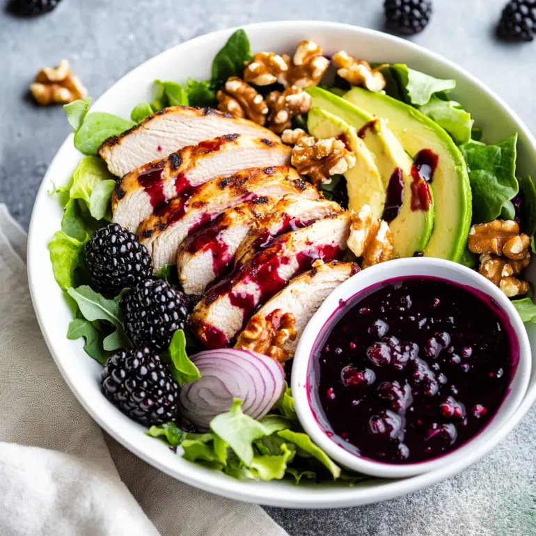 Blackberry Chicken Salad with Honey-Dijon Vinaigrette: Fresh, Fancy, and Ready for Summer