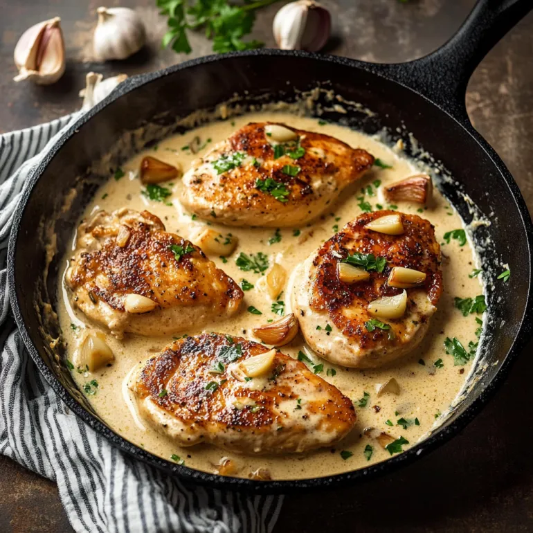Creamy Garlic Chicken: The One-Pan Wonder That’ll Make You Look Like a Chef