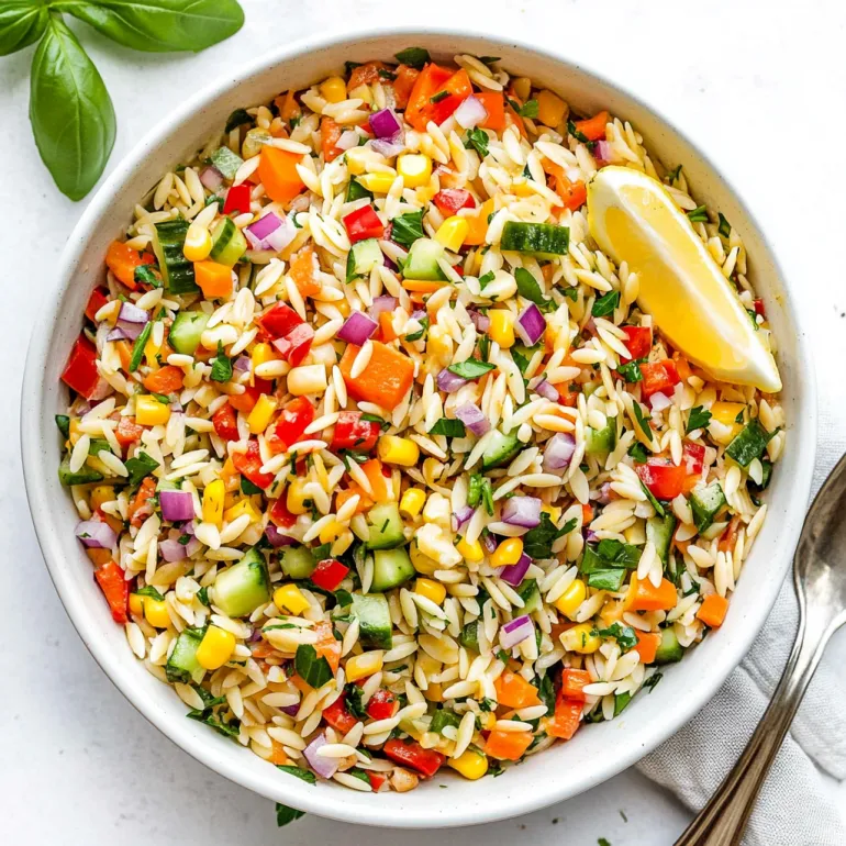 Rainbow Orzo Salad: The Side Dish That Steals the Show