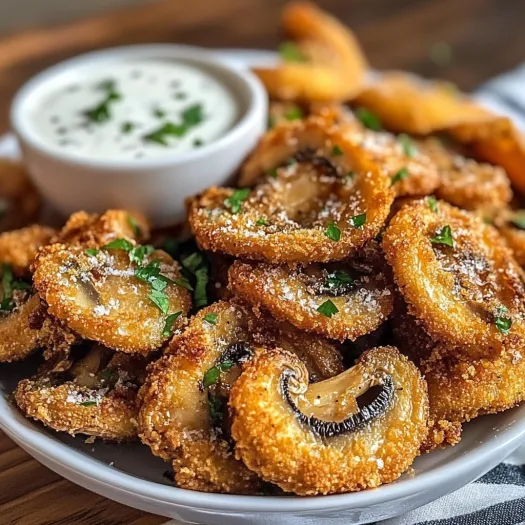 Fried Sliced Mushrooms with Ranch: The Crunchy, Golden Snack You Didn’t Know You Needed