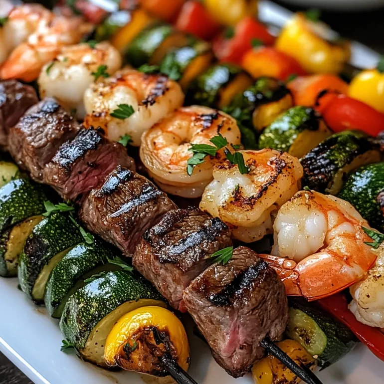 Grilled Steak & Shrimp Kabobs: The Ultimate Surf-and-Turf Skewers
