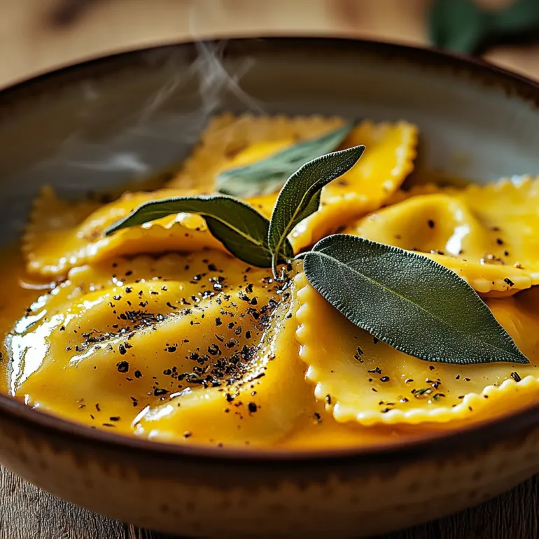 Butternut Squash Ravioli with Brown Butter Sage Sauce: The Dish That Made Me Feel Like a Real Adult