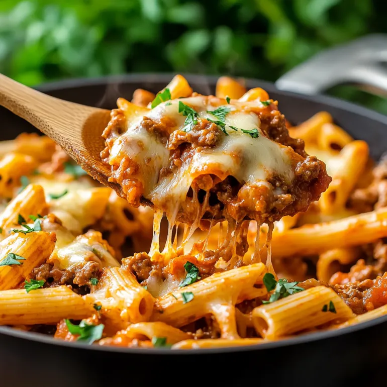 Beef Enchilada Pasta One-Pan Meal: Tex-Mex Meets Cheesy Pasta Night