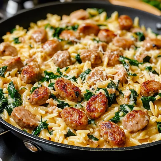 Creamy Chicken Sausage Orzo: A One-Pan Meal That Practically Cooks Itself