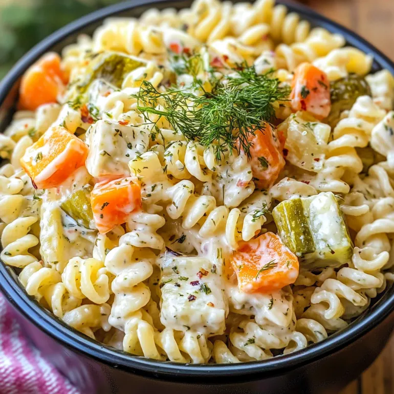 Dill Pickle Pasta Salad: The Tangy, Creamy, Crunchy Side Dish You Didn’t Know You Needed