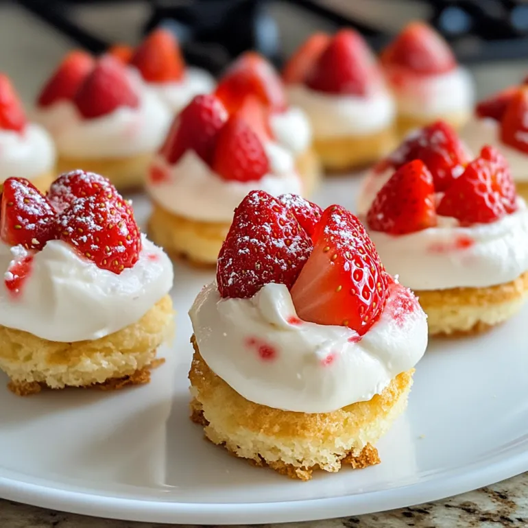 5-Ingredient Strawberry Shortcake Bites: Tiny Treats, Big Summer Energy