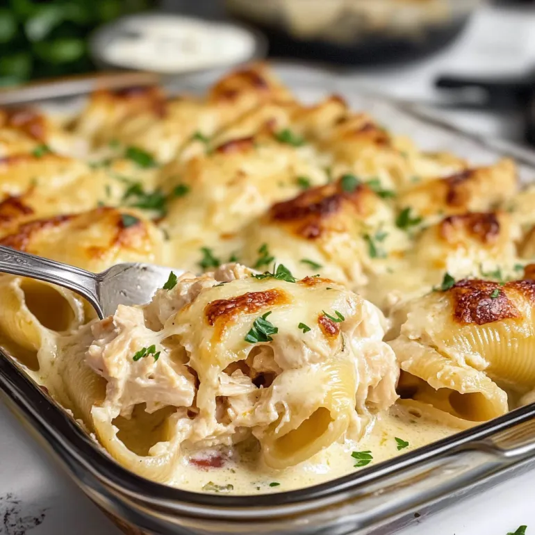 Chicken Alfredo Stuffed Shells: Creamy, Cheesy, and Basically Irresistible