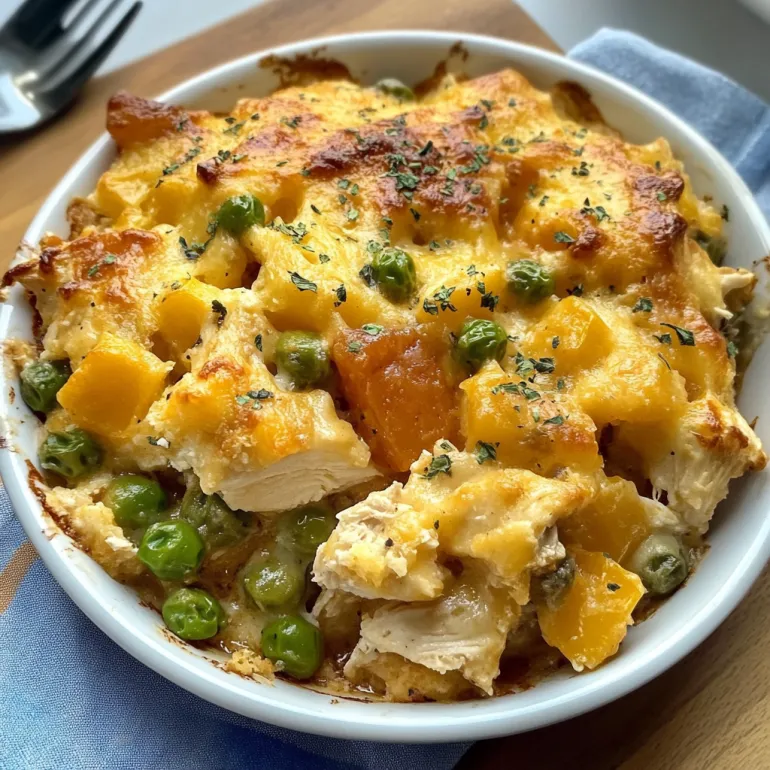 Easy Chicken Cobbler Dinner Casserole (Made with Red Lobster Biscuit Mix—Yep, You Read That Right)