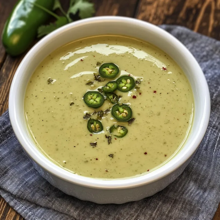 Creamy Jalapeño Sauce Recipe: Spicy, Cool, and Seriously Crave-Worthy