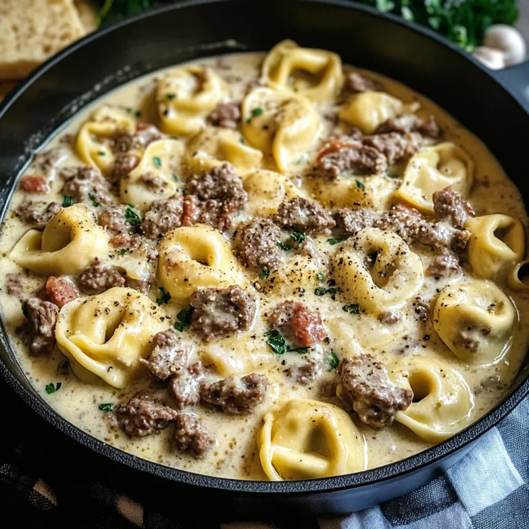 Cheesesteak Tortellini in Creamy Provolone Sauce (A Love Letter to Comfort Food with an Italian Twist)