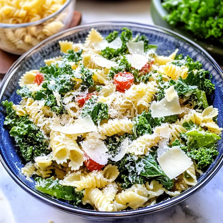 Kale Caesar Pasta Salad (A Salad That Actually Slaps)