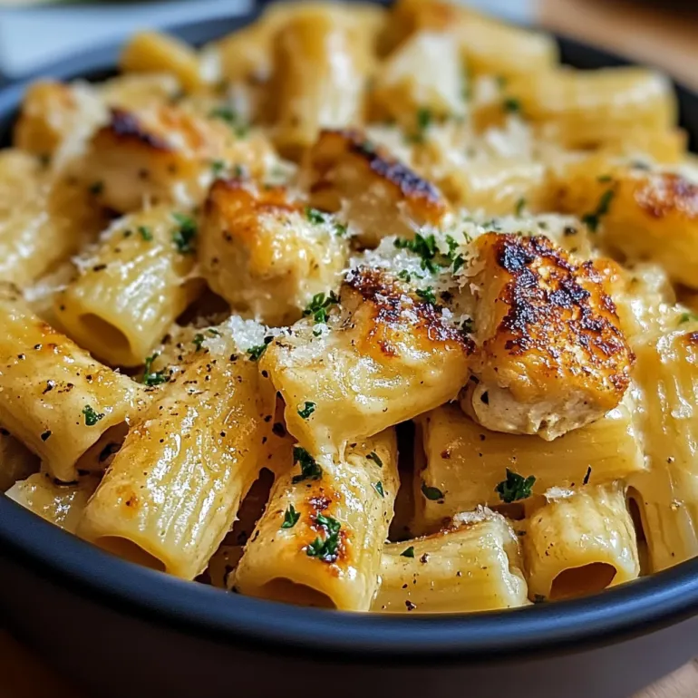 Garlic Butter Chicken with Rigatoni: Cozy, Creamy, and Criminally Delicious