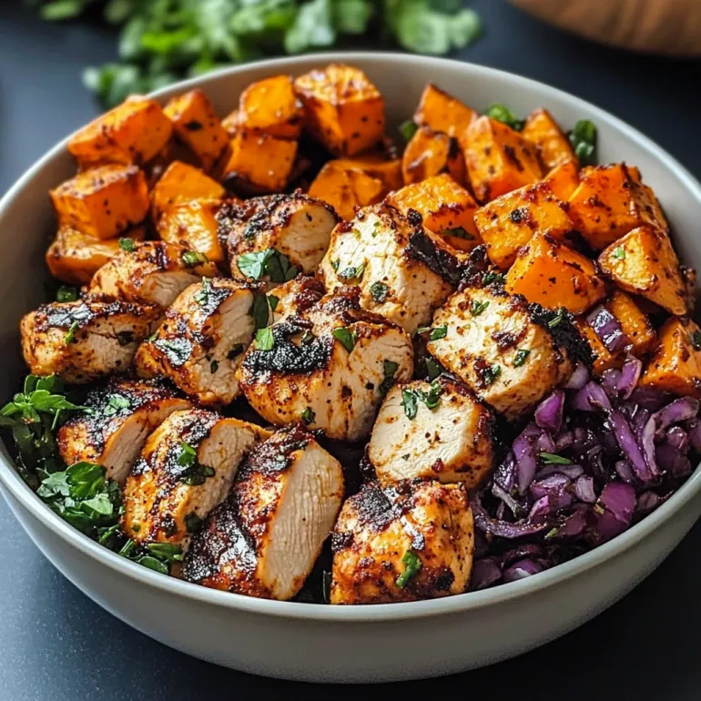Spicy Chicken Sweet Potato Bowls: Cozy, Clean, and Kinda Addictive