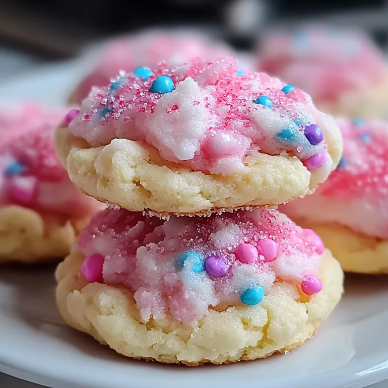 Cotton Candy Cookies: A Sweet Sugar Rush in Every Bite
